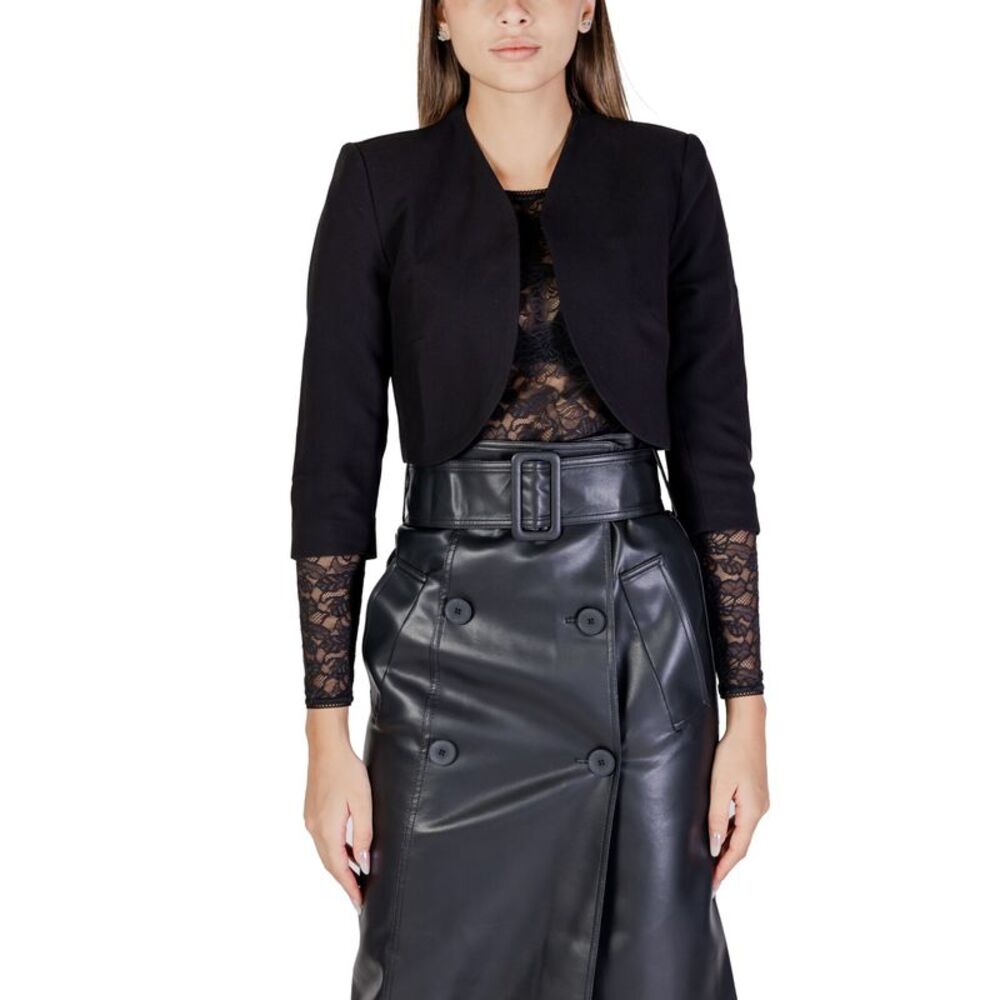 Morgan De Toi Cropped Bolero Jacket Women black Sweaters & Cardigans
